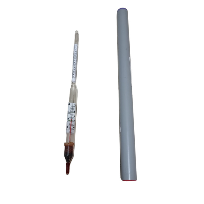 TLOS hydrometer for cider and wine according to Babo (with termometer)